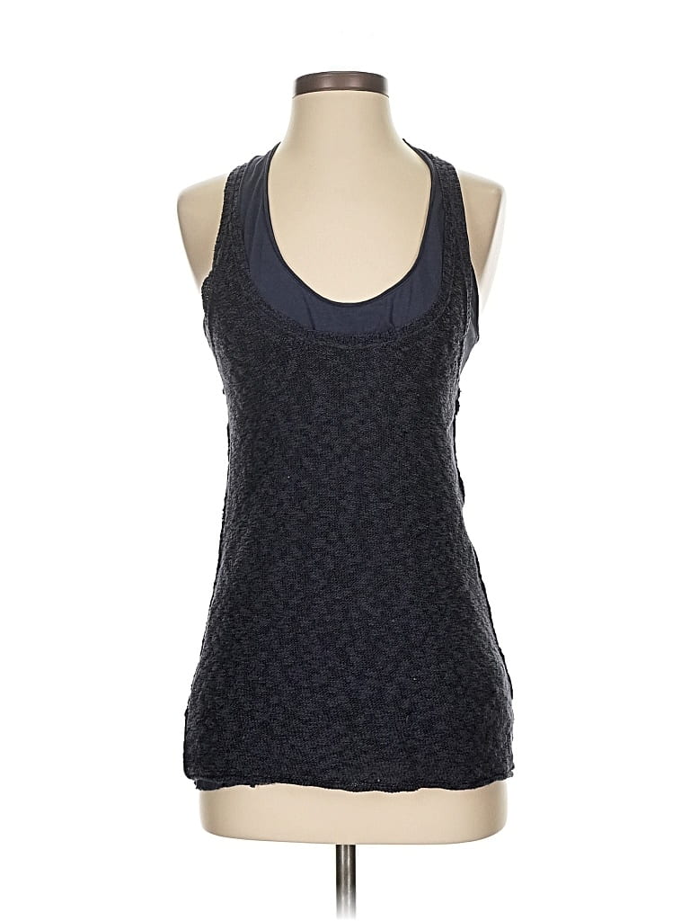 Pre-owned Berenice Tank Top Blue Halter Neckline Tops