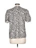 Hayden 100% Polyester Animal Print Ivory Short Sleeve Top Size L - photo 2