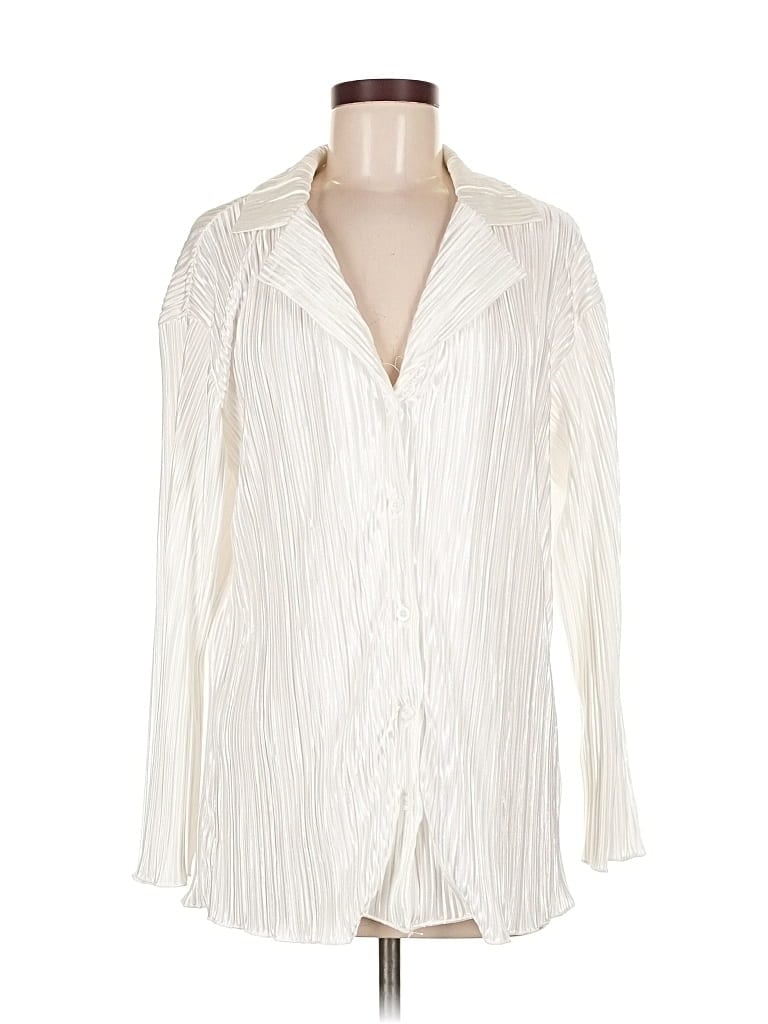 UNBRANDED Pre-owned Long Sleeve Blouse In White