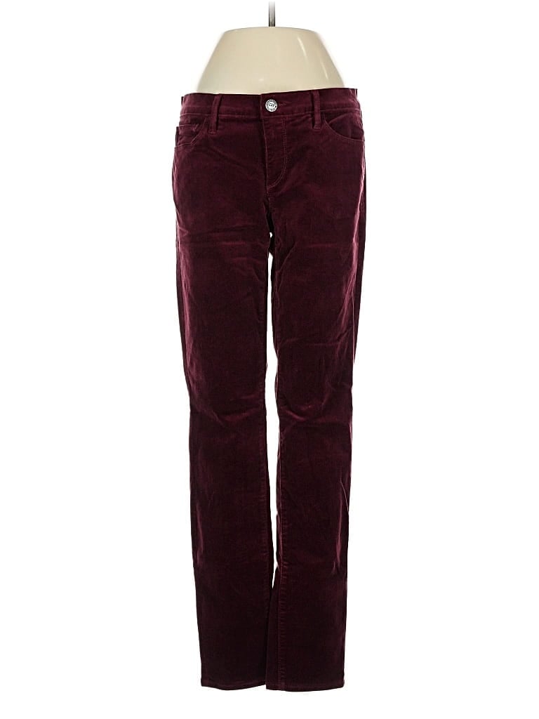 Pre-owned Ann Taylor Loft Casual Pants In Burgundy