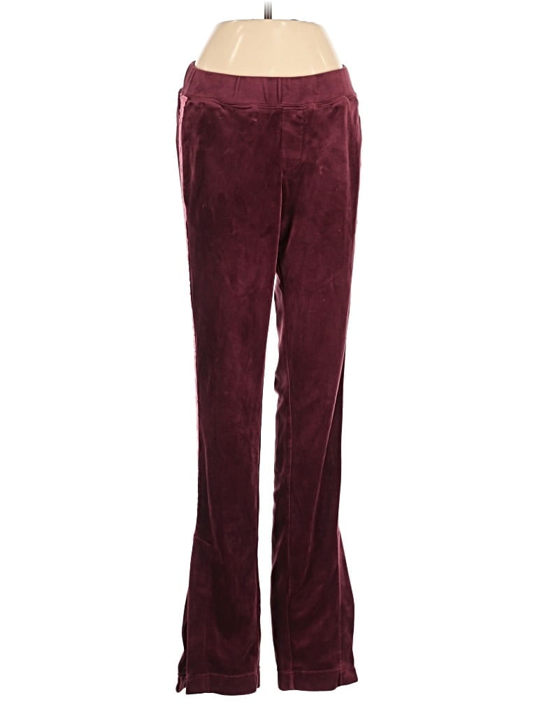 Pre-owned Pam & Gela Casual Pants In Burgundy