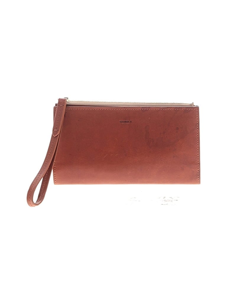 Click to view more detailed imagery on our partner's website Pre-owned Shinola Leather Wristlet In Brown