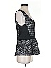 Deletta Black Sleeveless Blouse Size S - photo 4