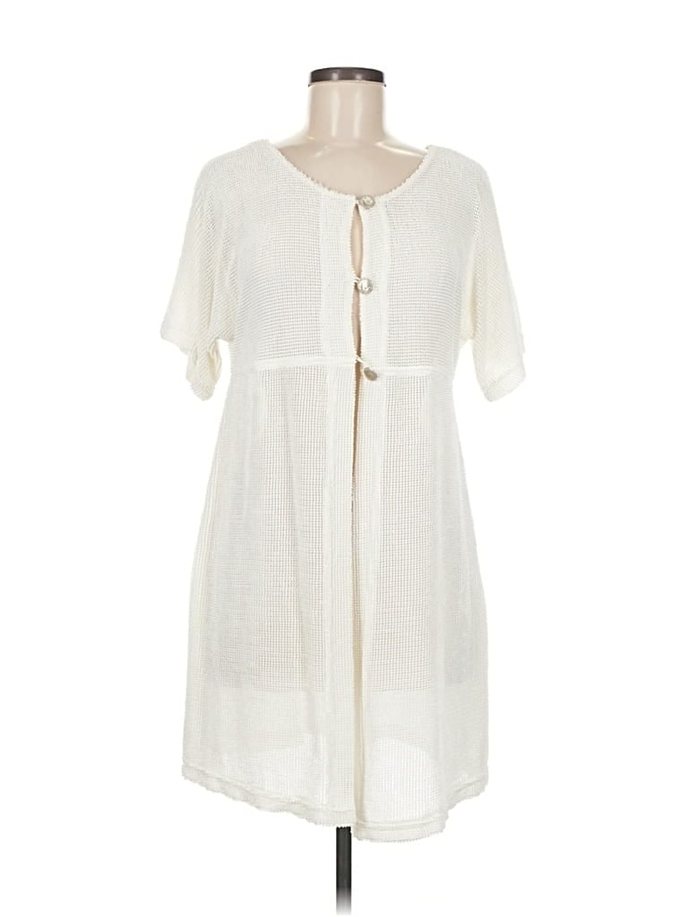 Pre-owned J Valdi Casual Dress In White
