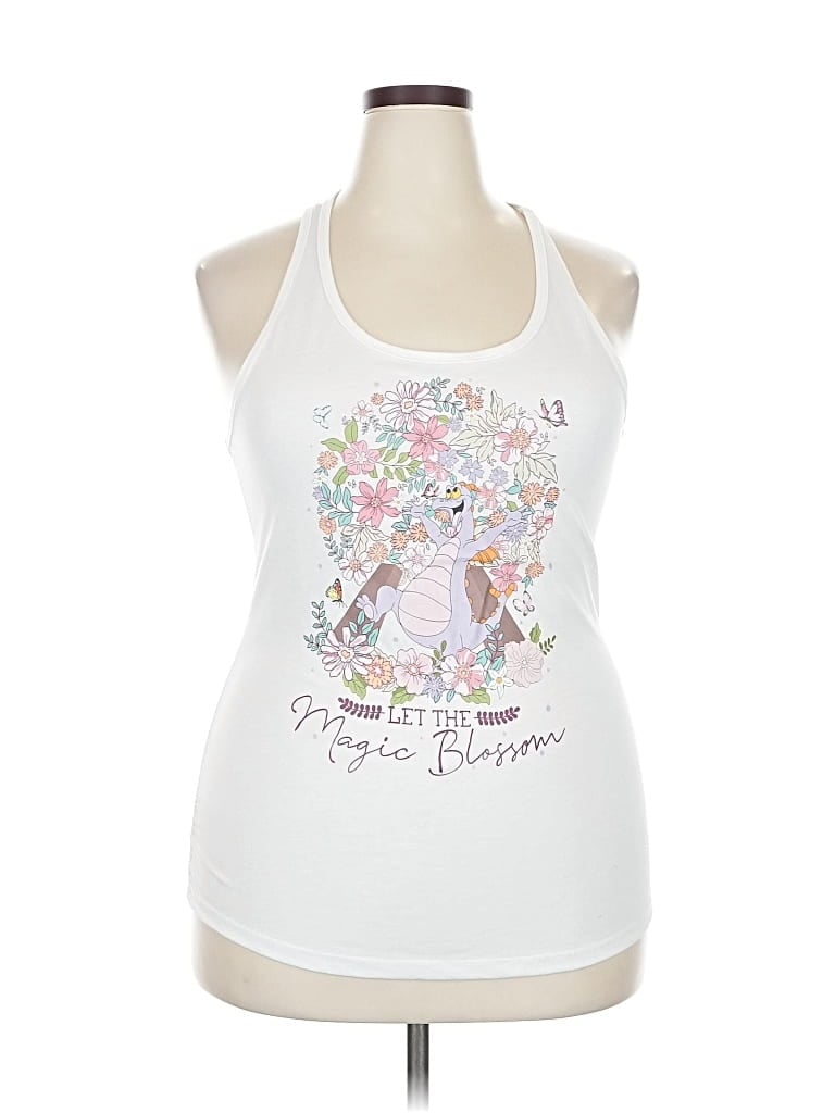 Pre-owned Ideal T Tank Top White Halter Neckline Tops