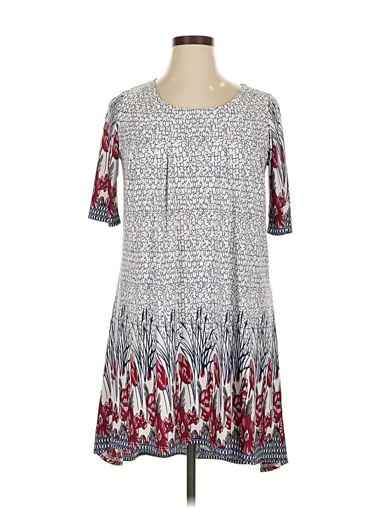 Pre-owned Simply Aster By Firmiana Casual Dress In Gray