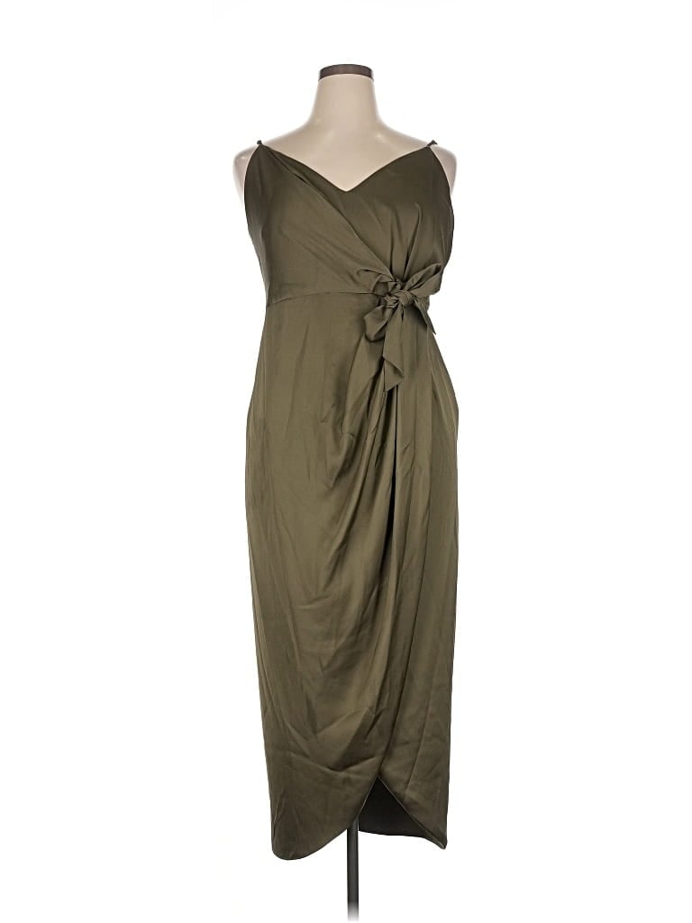 Pre-owned Shona Joy Cocktail Dress In Green