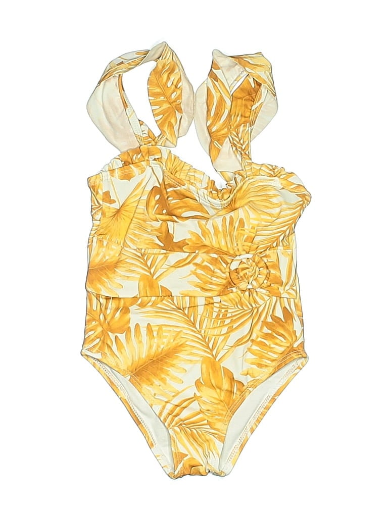 Pre-owned Janie And Jack Kids' One Piece Swimsuit In Yellow