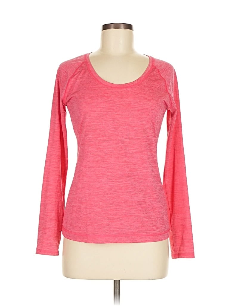 Pre-owned Z By Zella 3/4 Sleeve T-shirt In Pink