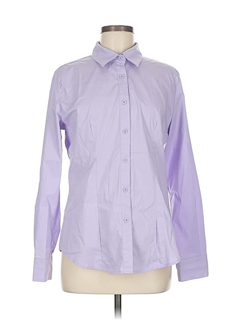 Pre-owned Hotouch Long Sleeve Blouse In Purple