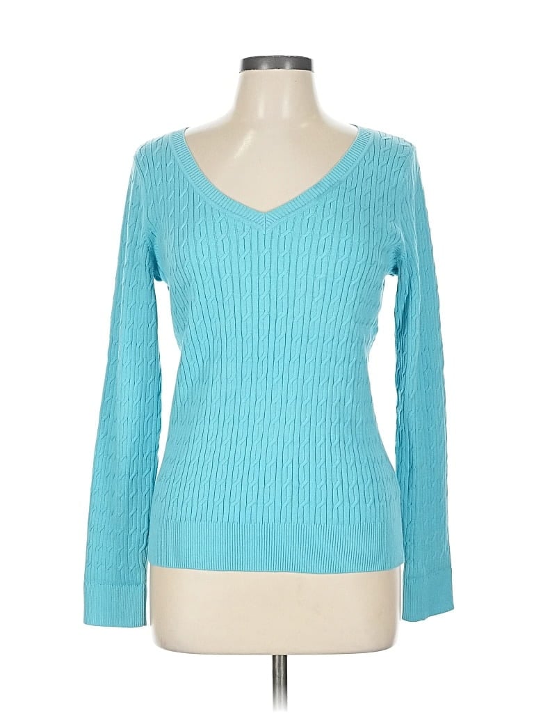 Click to view more detailed imagery on our partner's website Pre-owned Talbots Pullover Sweater In Blue