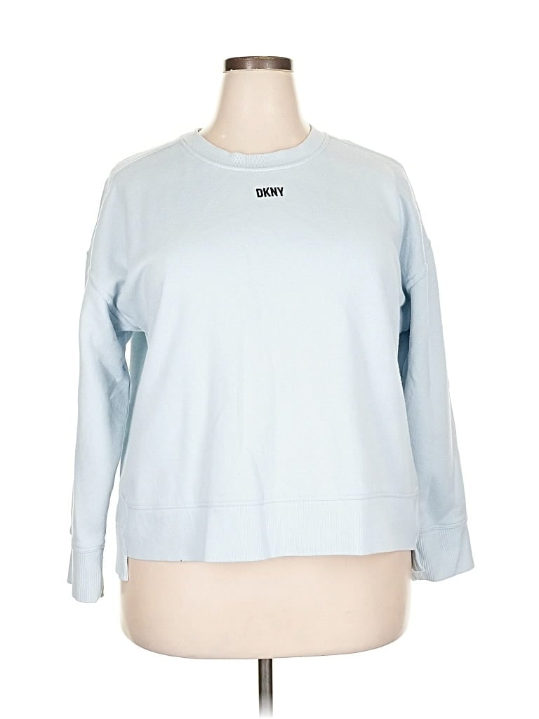 Pre-owned Dkny Sweatshirt In Blue