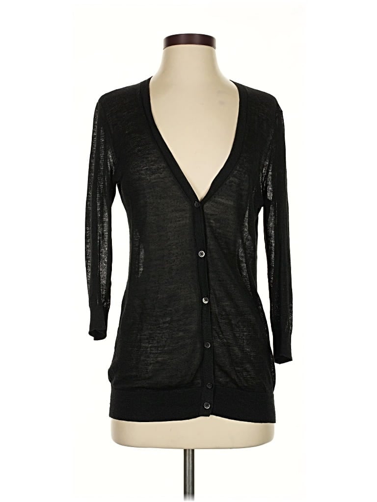Pre-owned Ann Taylor Factory Cardigan Sweater In Black