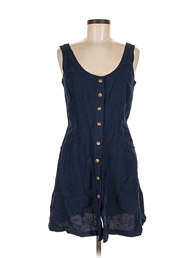 Pre-owned Ann Taylor Loft Casual Dress In Blue