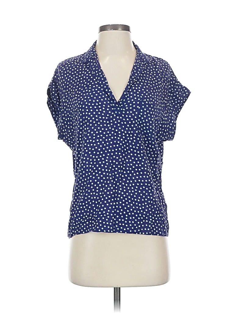 SPLENDID Pre-owned Short Sleeve Blouse In Blue