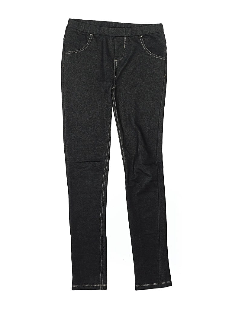 Pre-owned Deux Par Deux Kids' Jeggings In Black