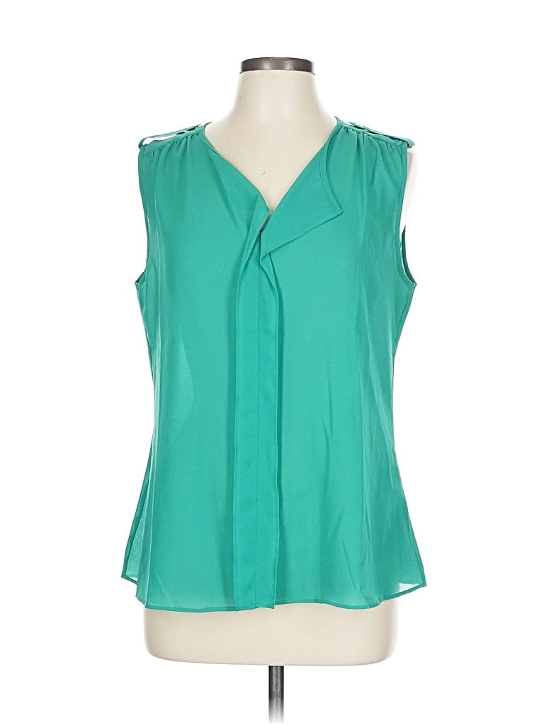 Pre-owned Banana Republic Factory Store Sleeveless Blouse In Blue