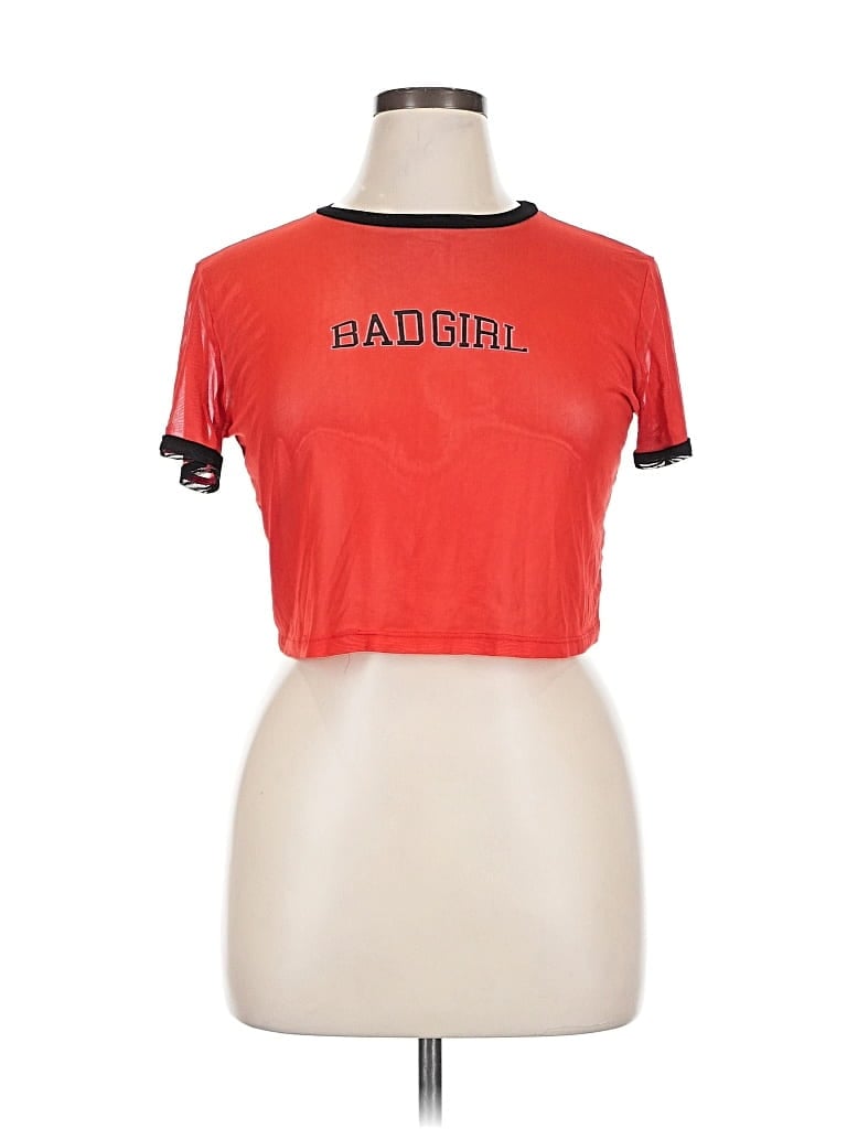 Pre-owned Fashion Nova Short Sleeve T-shirt In Red