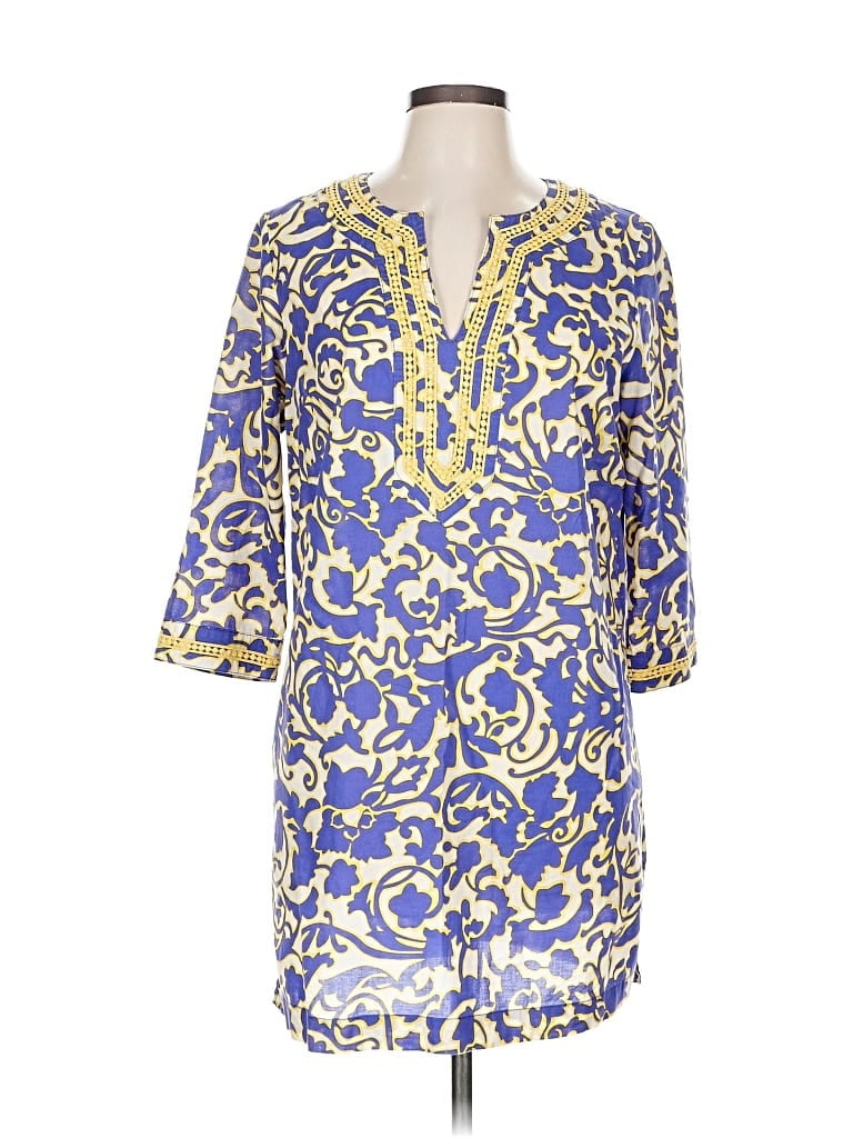 Pre-owned Boden 3/4 Sleeve Blouse In Blue