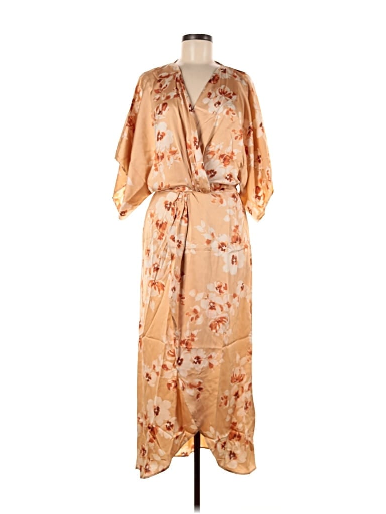 Lezat Casual Dress In Brown