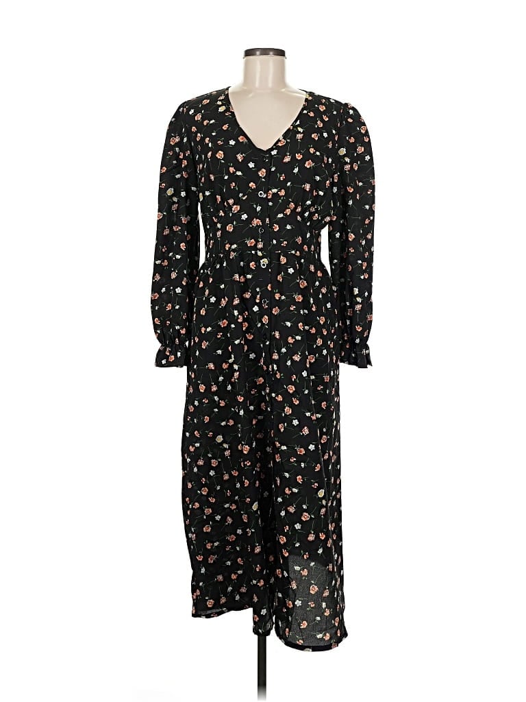 Pre-owned Shein Casual Dress In Black