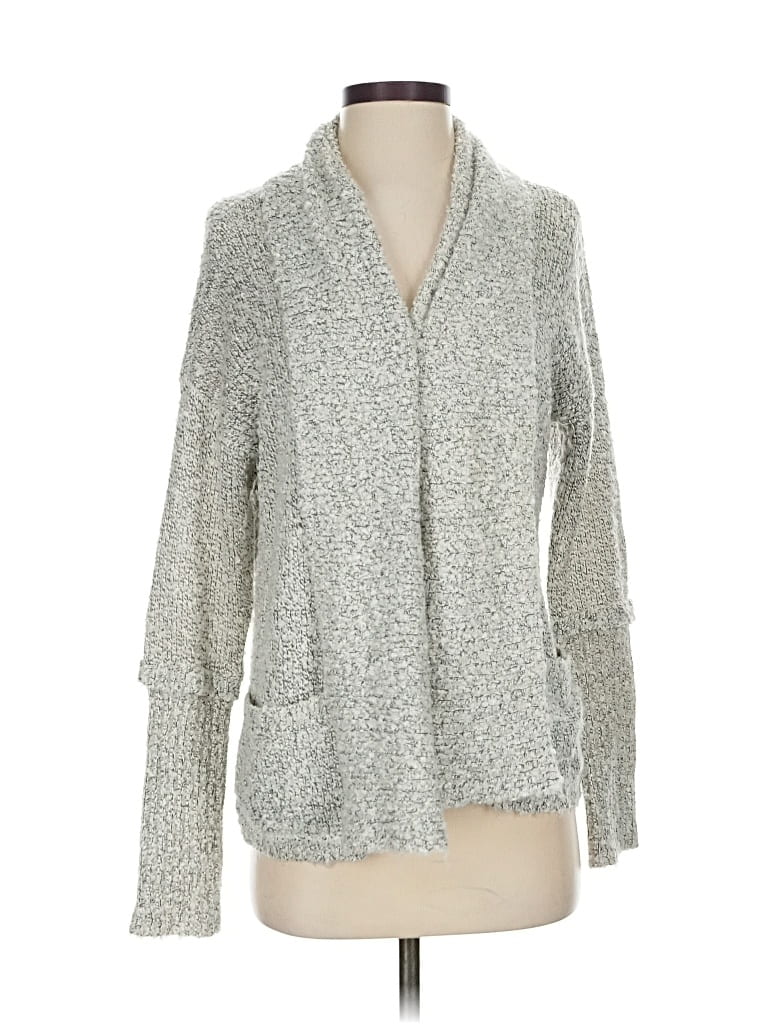 Pre-owned Bcbgeneration Cardigan Sweater In Silver