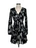 Express 100% Polyester Chevron-herringbone Black Cocktail Dress Size XS - photo 1