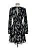Express 100% Polyester Chevron-herringbone Black Cocktail Dress Size XS - photo 2
