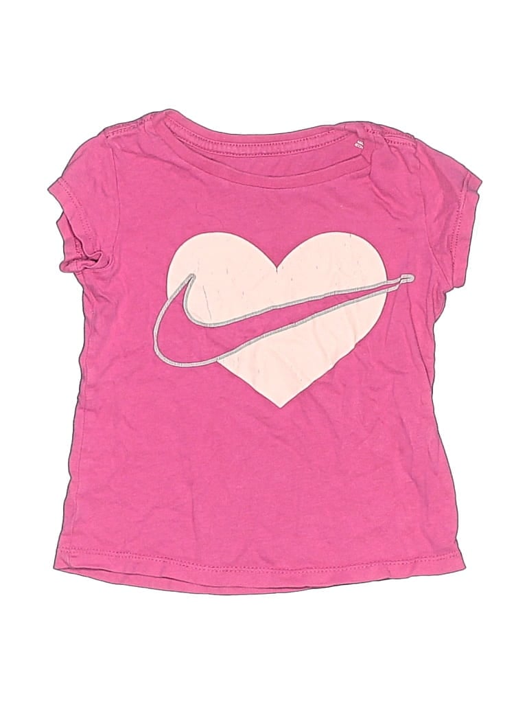 Pre-owned Nike Kids' Short Sleeve T-shirt In Pink