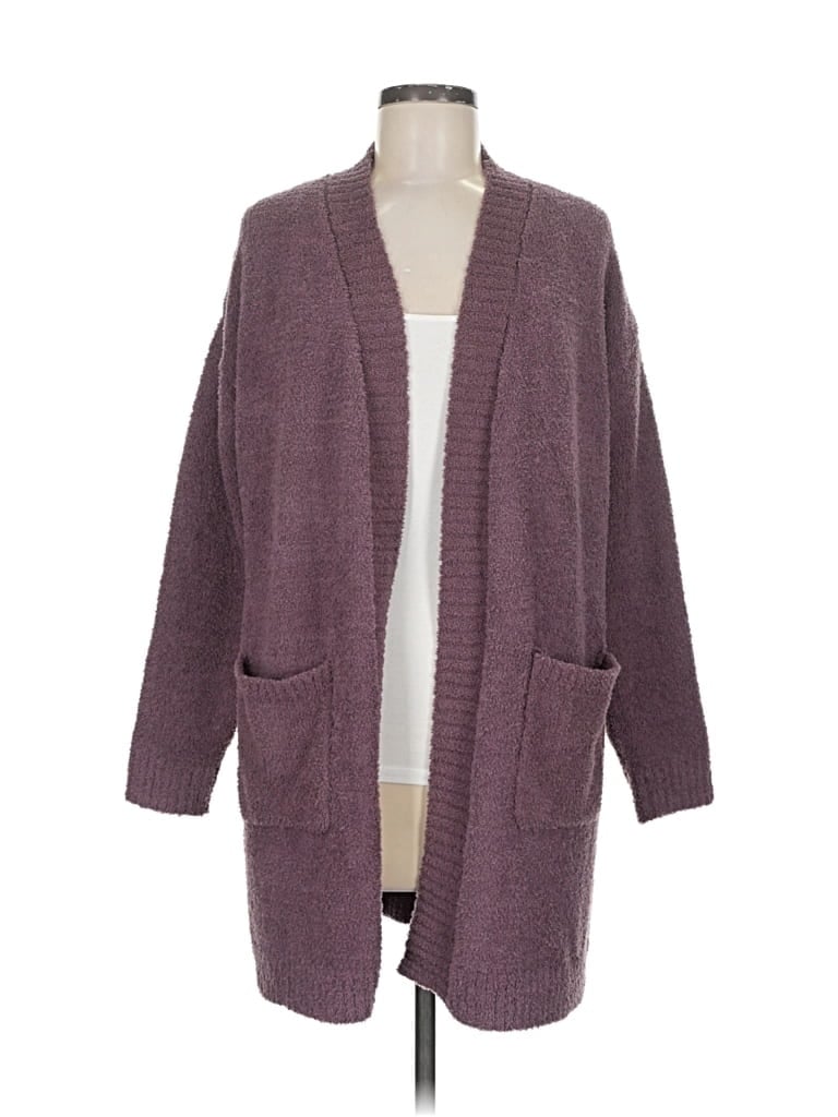 Pre-owned Max Studio Cardigan Sweater In Purple