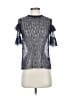 H&M 100% Polyamide Gray Short Sleeve Top Size 4 - photo 1