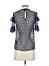H&M 100% Polyamide Gray Short Sleeve Top Size 4 - photo 2