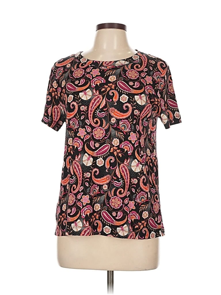 Pre-owned Ann Taylor Loft Short Sleeve T-shirt In Pink