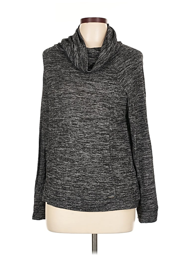 Pre-owned Hello Mello Long Sleeve Turtleneck In Gray