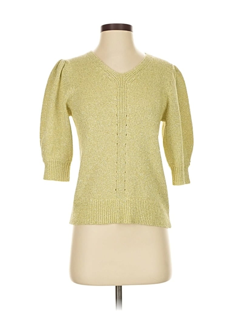 Pre-owned Rebecca Taylor Pullover Sweater In Yellow