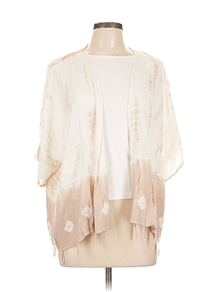 Pre-owned Soft Surroundings Kimono In White