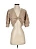 YFB Tan 3/4 Sleeve Blouse Size XS - photo 1