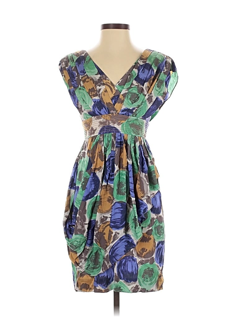 Pre-owned Bcbgmaxazria Cocktail Dress In Green