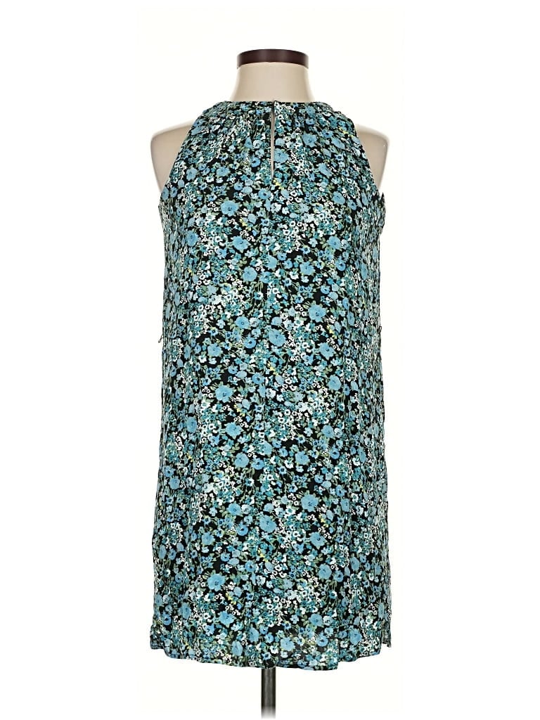 Pre-owned Ann Taylor Loft Cocktail Dress In Blue