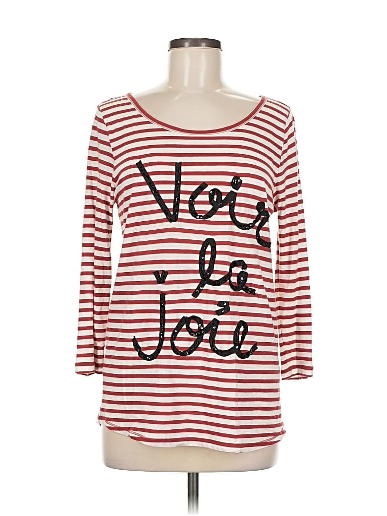 Pre-owned J.crew Factory Store 3/4 Sleeve T-shirt In Red