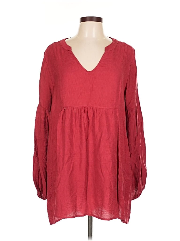 Click to view more detailed imagery on our partner's website Pre-owned Jodifl Long Sleeve Blouse In Red