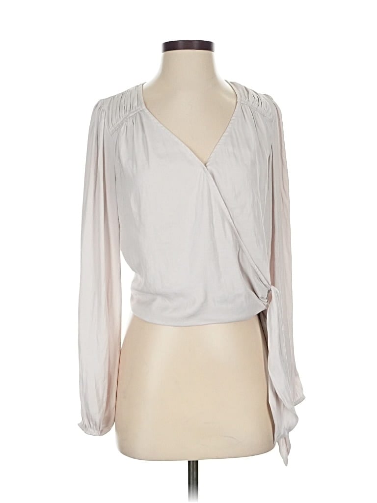 Pre-owned Maison D' Amelie 3/4 Sleeve T-shirt In Silver