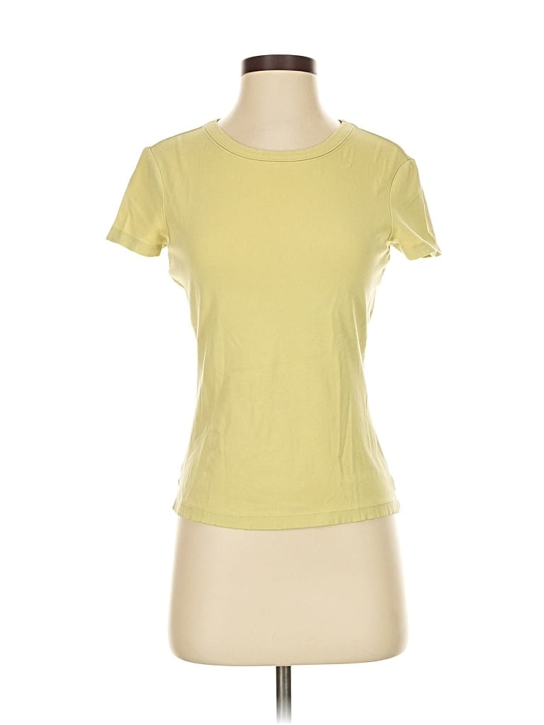 Click to view more detailed imagery on our partner's website Pre-owned Ann Taylor Short Sleeve T-shirt In Yellow