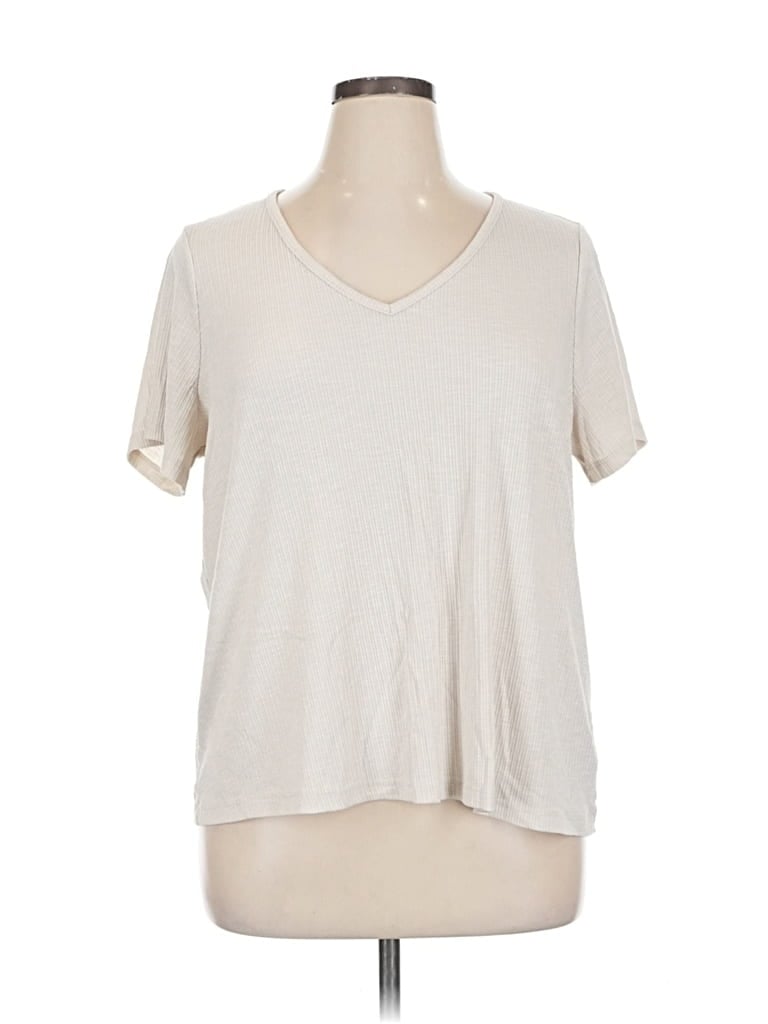 Pre-owned Old Navy Short Sleeve T-shirt In White