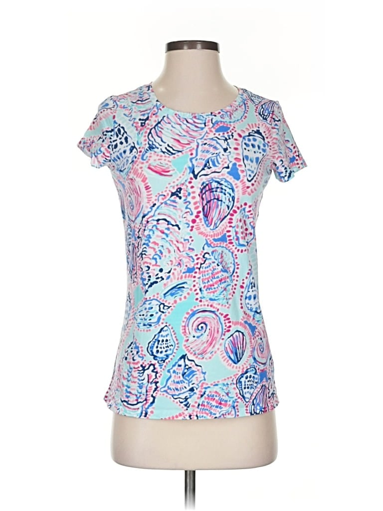 Pre-owned Lilly Pulitzer Short Sleeve T-shirt In Blue