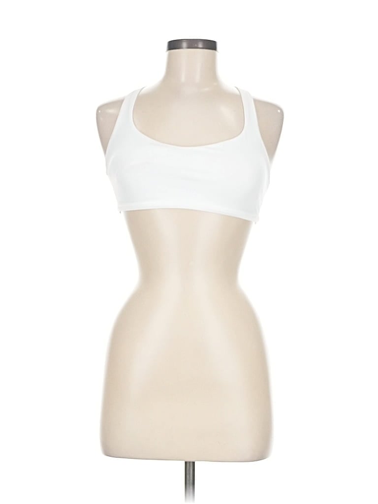 Pre-owned Lululemon Athletica Sports Bra In White