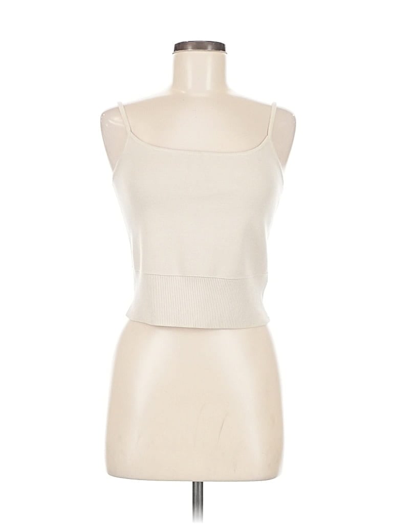 EXPRESS Pre-owned Tube Top Ivory Strapless Neckline Tops In White