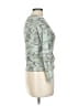 90 Degree by Reflex Camo Green 3/4 Sleeve Top Size L - photo 1