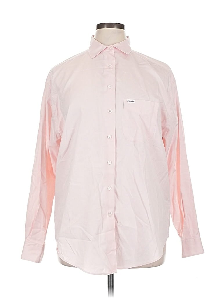 FAÇONNABLE Pre-owned Long Sleeve Button Down Shirt In Pink