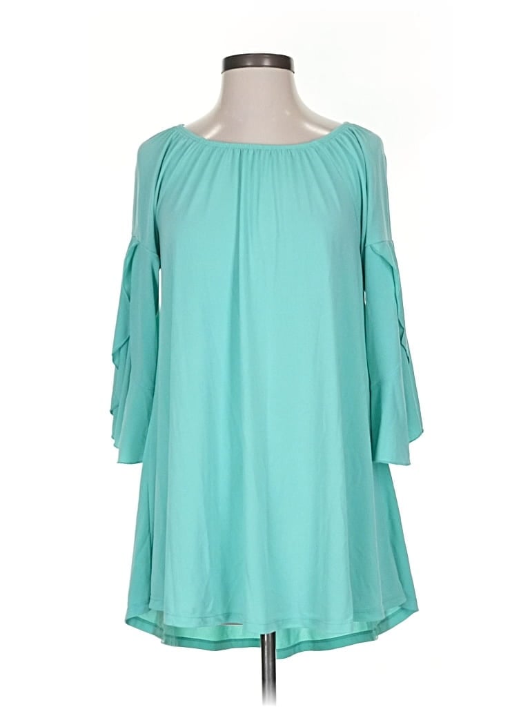 Click to view more detailed imagery on our partner's website Pre-owned Multiples 3/4 Sleeve Blouse In Blue